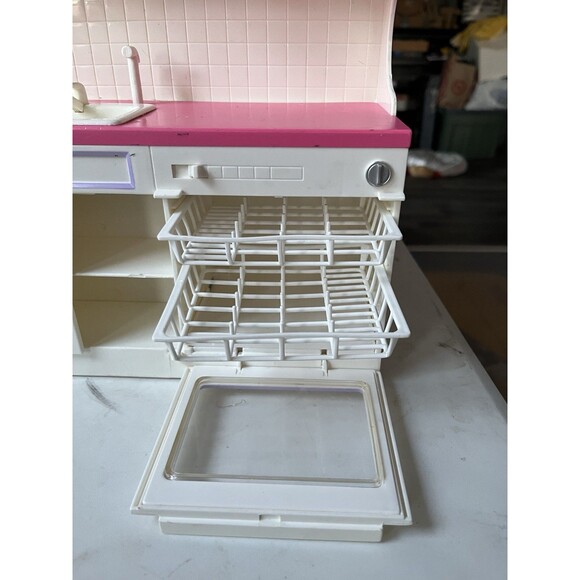 Tyco Vintage Kitchen Littles Deluxe Kitchen Center Refrigerator Stove WORKS READ - Picture 3 of 15